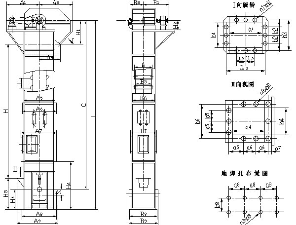 斗式提升機原理圖